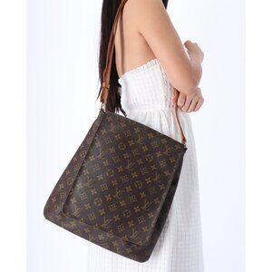 Louis Vuitton Monogram Musette Large Shoulder Bag Crossbody M51256 LV